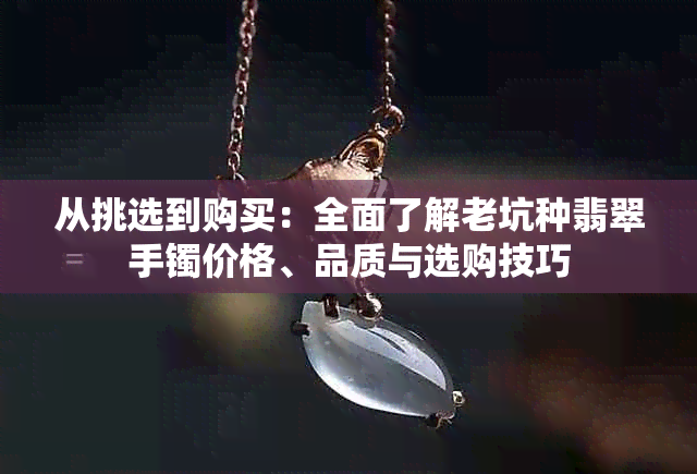 从挑选到购买：全面了解老坑种翡翠手镯价格、品质与选购技巧