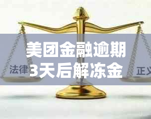 美团金融逾期3天后解冻金额，分期还款服务取消并结清