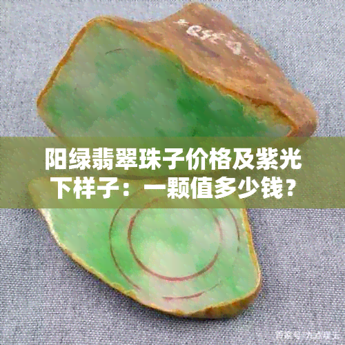 阳绿翡翠珠子价格及紫光下样子：一颗值多少钱？