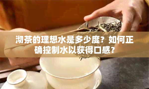 沏茶的理想水是多少度？如何正确控制水以获得口感？