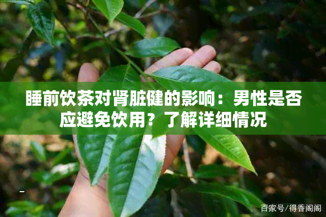 睡前饮茶对肾脏健的影响：男性是否应避免饮用？了解详细情况