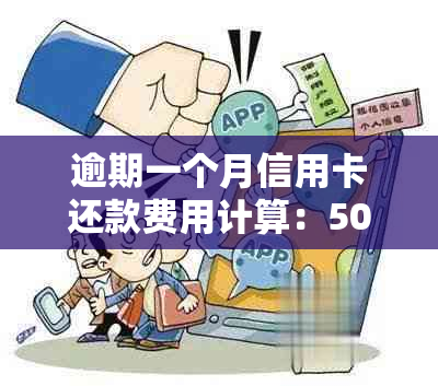 逾期一个月信用卡还款费用计算：5000元信用卡可能产生的全部费用解析