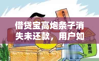 借贷宝高炮条子消失未还款，用户如何 *** 追务？