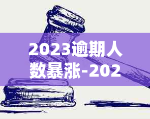 2023逾期人数暴涨-2021年全国逾期金额