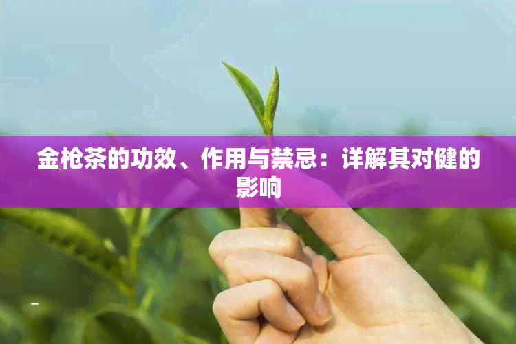 金枪茶的功效、作用与禁忌：详解其对健的影响