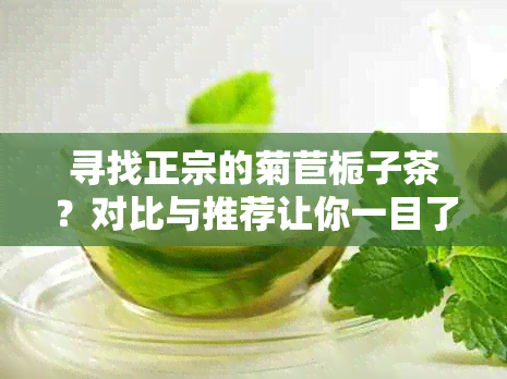 寻找正宗的菊苣栀子茶？对比与推荐让你一目了然！