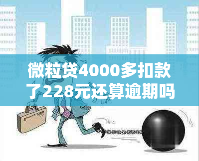 微粒贷4000多扣款了228元还算逾期吗怎么办？