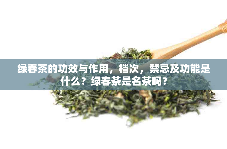 绿春茶的功效与作用，档次，禁忌及功能是什么？绿春茶是名茶吗？