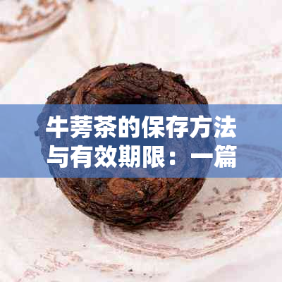 牛蒡茶的保存方法与有效期限：一篇全面解答