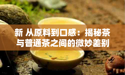 新 从原料到口感：揭秘茶与普通茶之间的微妙差别