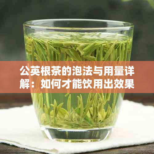 公英根茶的泡法与用量详解：如何才能饮用出效果？