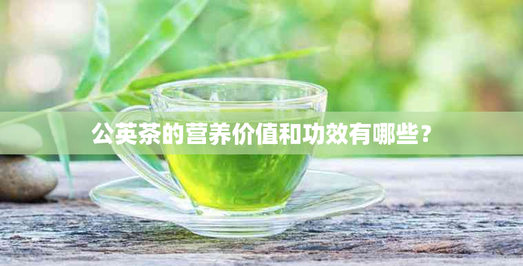 公英茶的营养价值和功效有哪些？