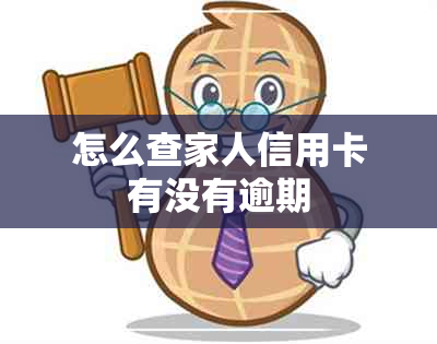 怎么查家人信用卡有没有逾期