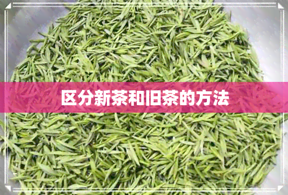 区分新茶和旧茶的方法