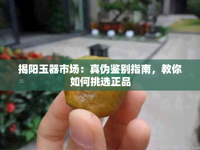 揭阳玉器市场：真伪鉴别指南，教你如何挑选正品