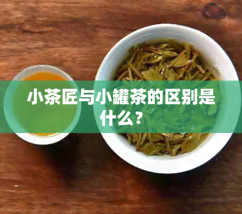 小茶匠与小罐茶的区别是什么？