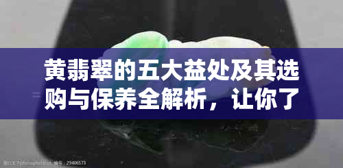 黄翡翠的五大益处及其选购与保养全解析，让你了解它的价值与魅力