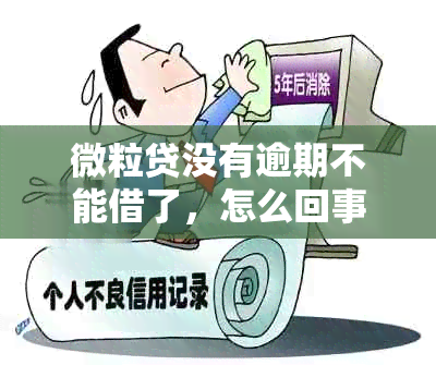 微粒贷没有逾期不能借了，怎么回事？