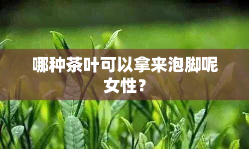 哪种茶叶可以拿来泡脚呢女性？