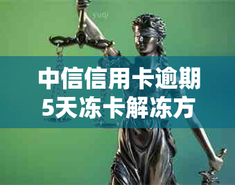 中信信用卡逾期5天冻卡解冻方法探讨：逾期一个月被冻结怎么办？