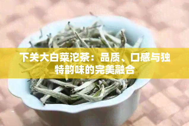 下关大白菜沱茶：品质、口感与独特韵味的完美融合