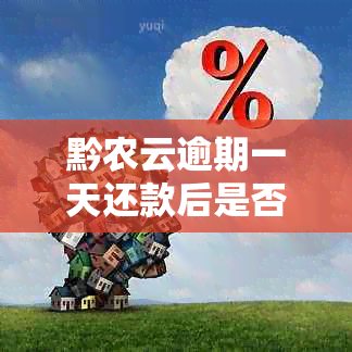 黔农云逾期一天还款后是否可再贷款？