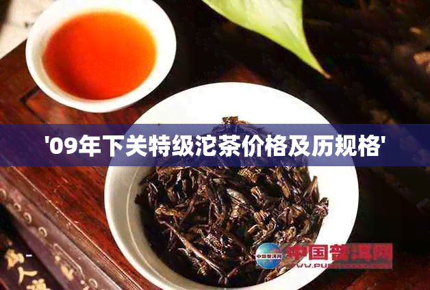 '09年下关特级沱茶价格及历规格'