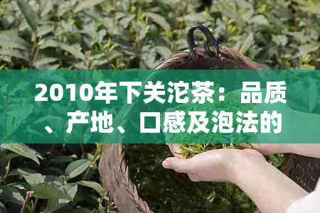 2010年下关沱茶：品质、产地、口感及泡法的全面解析