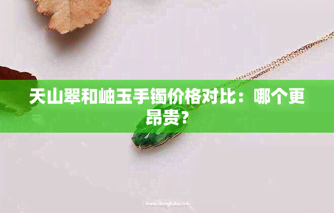 天山翠和岫玉手镯价格对比：哪个更昂贵？