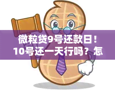 微粒贷9号还款日！10号还一天行吗？怎么办