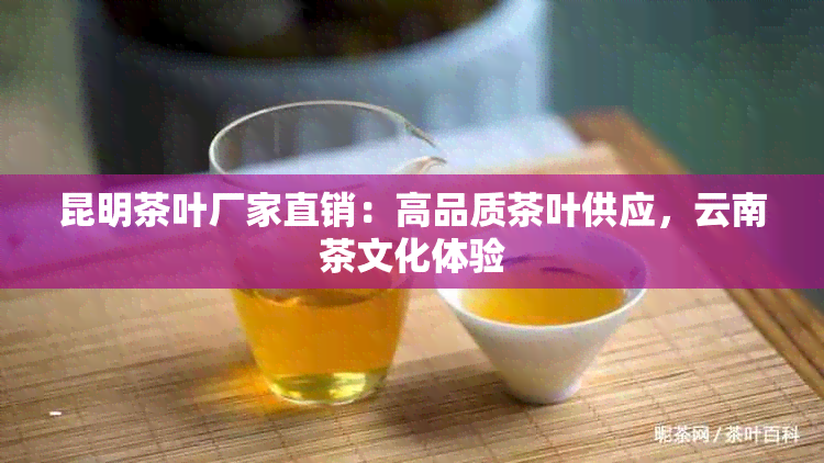 昆明茶叶厂家直销：高品质茶叶供应，云南茶文化体验