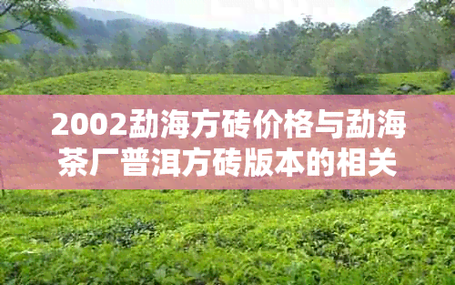 2002勐海方砖价格与勐海茶厂普洱方砖版本的相关信息