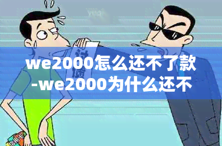 we2000怎么还不了款-we2000为什么还不了款