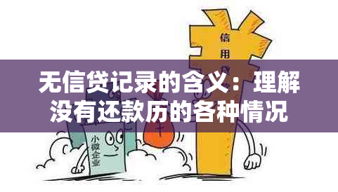 无信贷记录的含义：理解没有还款历的各种情况