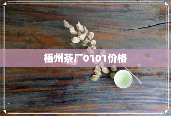 梧州茶厂0101价格