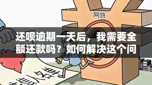 还款逾期一天后，我需要全额还款吗？如何解决这个问题？