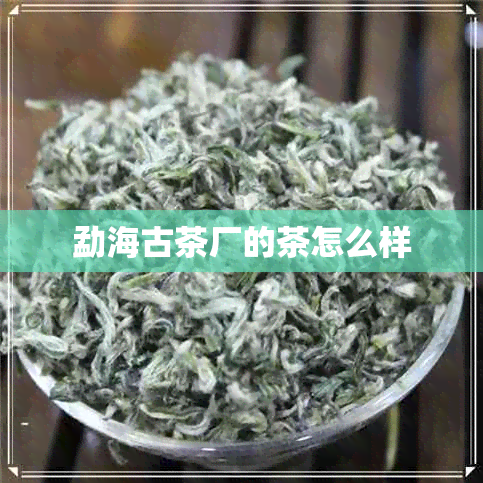 勐海古茶厂的茶怎么样