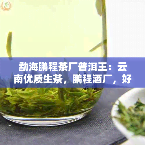 勐海鹏程茶厂普洱王：云南优质生茶，鹏程厂，好评不断