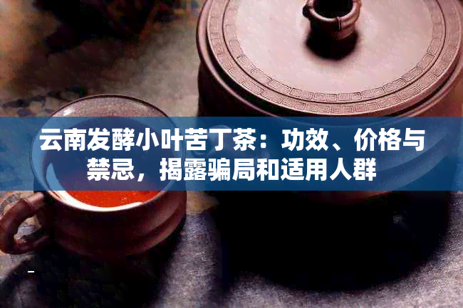 云南发酵小叶苦丁茶：功效、价格与禁忌，揭露骗局和适用人群