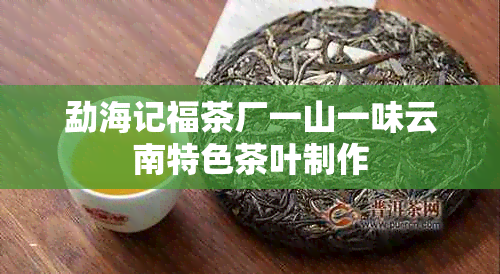 勐海记福茶厂一山一味云南特色茶叶制作