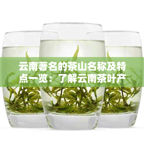 云南著名的茶山名称及特点一览：了解云南茶叶产地及其特色