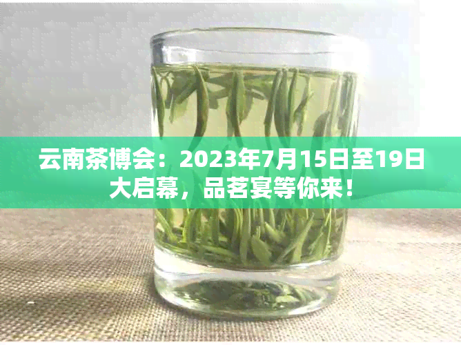 云南茶博会：2023年7月15日至19日大启幕，品茗宴等你来！