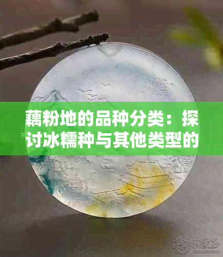 藕粉地的品种分类：探讨冰糯种与其他类型的关系