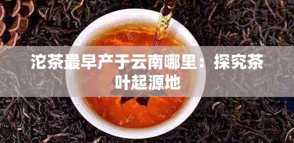 沱茶最早产于云南哪里：探究茶叶起源地