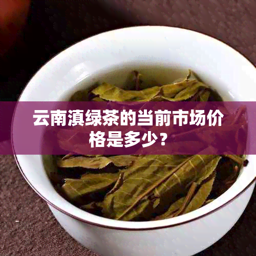 云南滇绿茶的当前市场价格是多少？