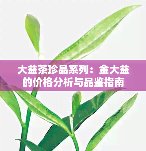 大益茶珍品系列：金大益的价格分析与品鉴指南