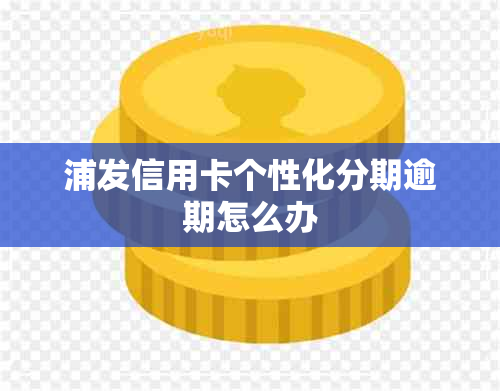 浦发信用卡个性化分期逾期怎么办