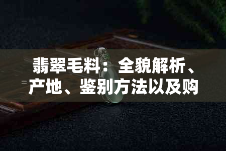 翡翠毛料：全貌解析、产地、鉴别方法以及购买建议