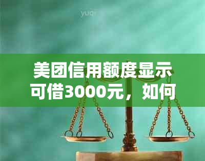 美团信用额度显示可借3000元，如何快速提高信用额度以获得更多借款机会？