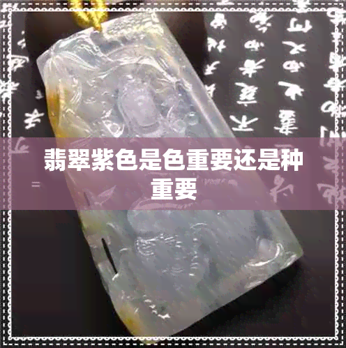 翡翠紫色是色重要还是种重要